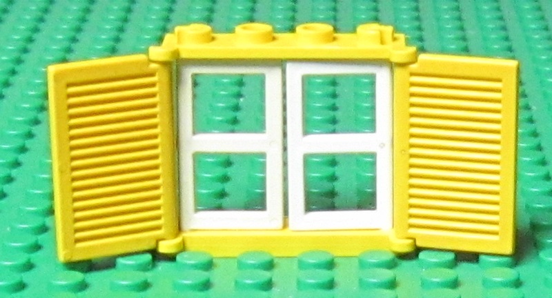 0150 Lego Vindue med skodder 1 * 4 * 4