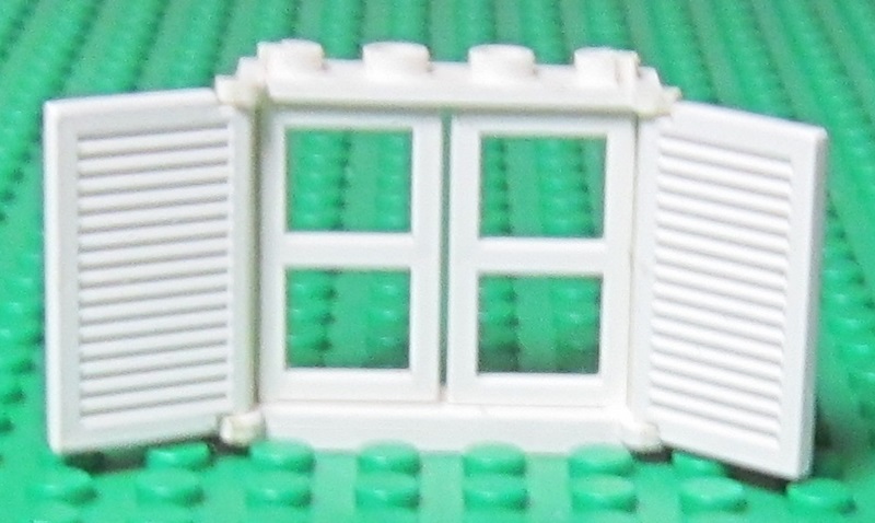 0150 Lego Vindue med skodder 1 * 4 * 4